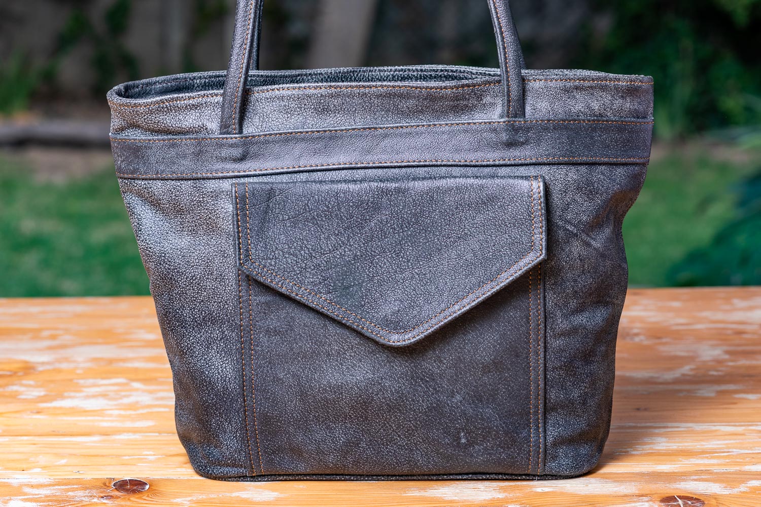 Buffalo Hide Tote 17 Buffalo Hide tote
