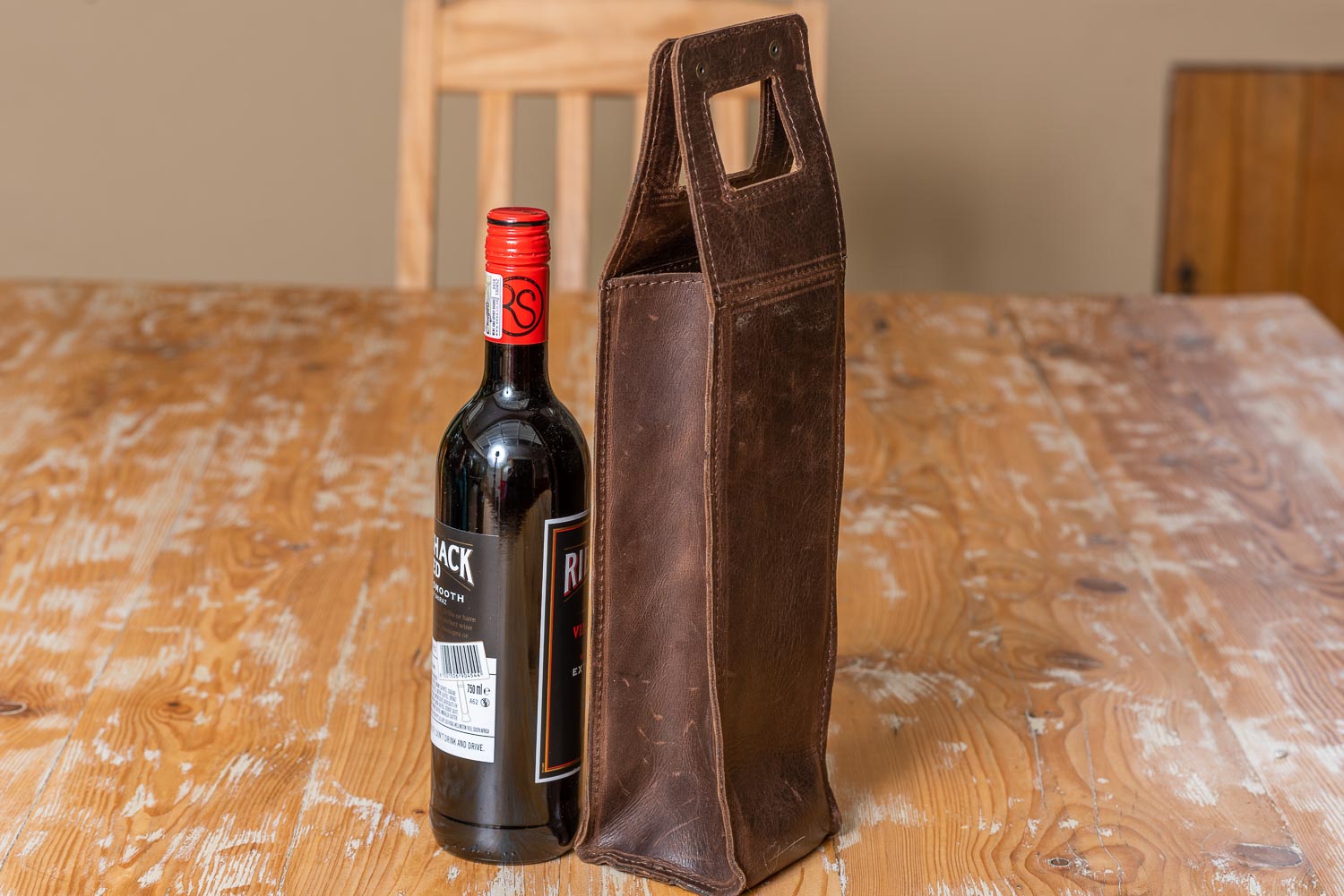 Wine Bag 10 dark brown