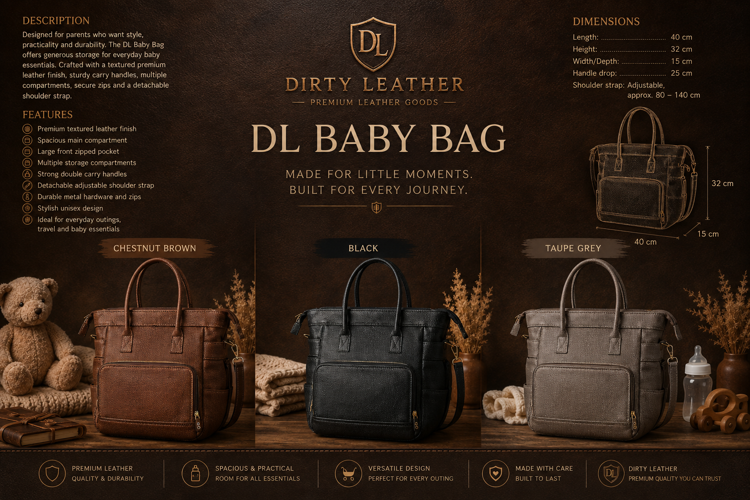 DL Baby Bag 3 DL Baby Bag - Image 2